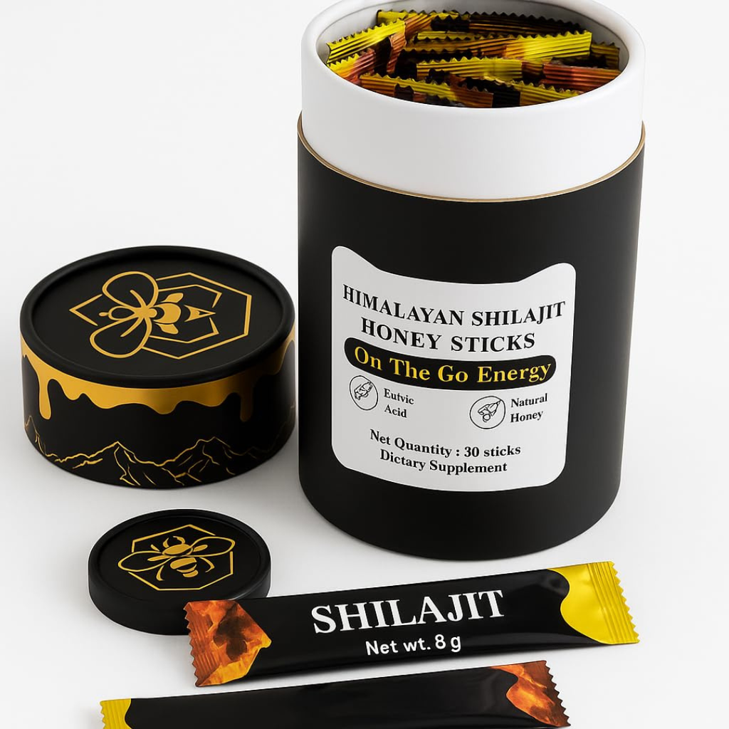Himalayan Shilajit Honey Sticks Male Vitality Supplement