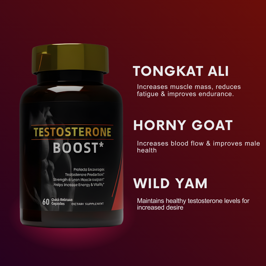 Testosterone Boost Men Vitality Supplement